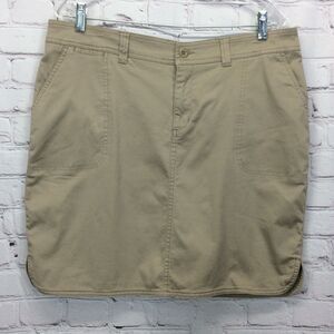 Woolrich Casual Skirt Women's Size 12 Khaki Short Festival Outdoor Hiking Travel